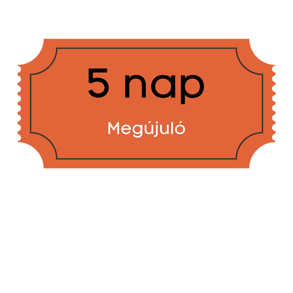 Coworking 5 napos bérlet (megújuló)